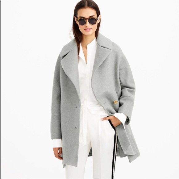 J. Crew Jackets & Blazers - J Crew Melton Wool Swing Coat Size 8